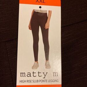 NWT Maroon slub knit pull on pants